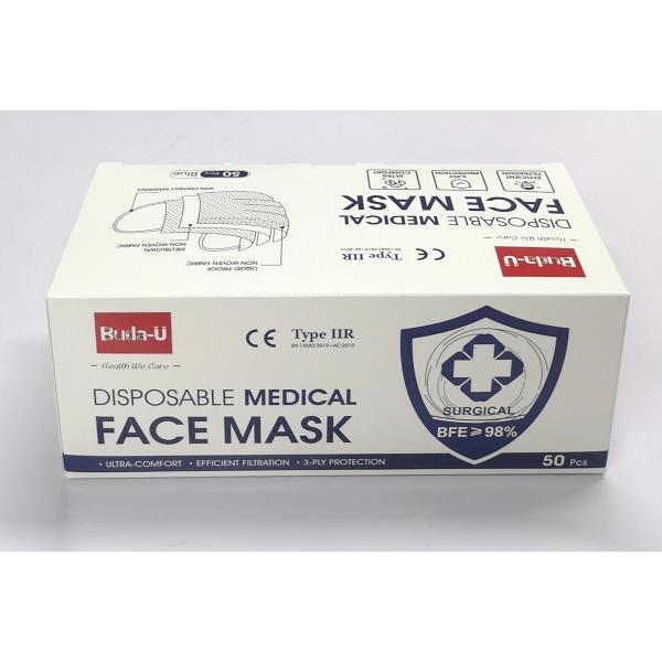 Breathable Surgical 3 Ply Face Mask 98% Min BFE EUA Approved