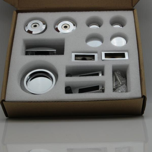 Sliding Door Kit Open Style Sliding with 304 Stainless Steel 25*2.0mm Solid Round Bar