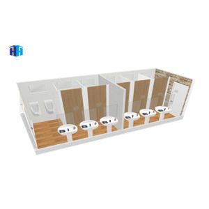 Waterproof prefabricated container house prices 20ft container toilet china