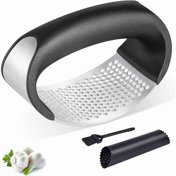 Quality ODM Available Arc Shaped Garlic Press Sanding Surface Ergonomic for sale