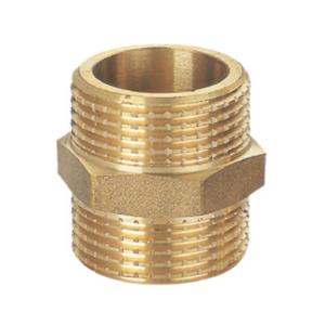 Buy cheap DN15-DN50 Brass Fittings Threaded M/M Brass Hexagon Nipple product