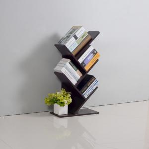 Buy cheap Fully Disassembled 32.68inch 7.5kg Trapezoidal Wood Corner Bookcase product