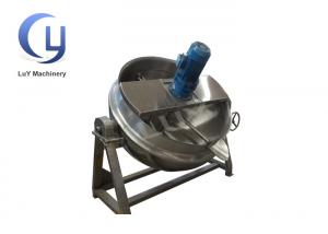Buy cheap Tiltable Automated Mixing Industrial Steam Jacketed Kettle 500 Liter Steam product