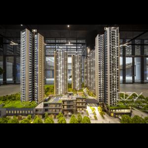 China Architectural Scale Models Shenzhen Talents Housing Group- 1:150 Fuhui Residence Model on sale