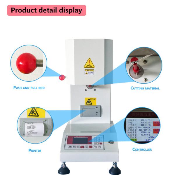 Plastic and Rubber Melt Flow Index Tester , Melt Flow Test Equipment 220V