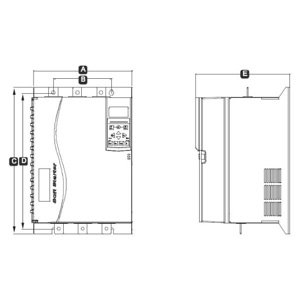 AC Input 400 Volt 115KW Bypass Soft Starter For Motor Protect
