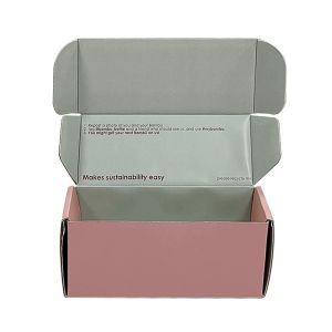 Custom Printed Mailer Box Pink Personalized Cosmetics Mailing Packaging Boxes