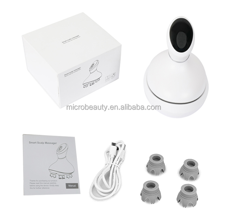 3D RejuvaWave Pro Smart Head Scalp Massager Wireless With Heat Therapy Relaxation Modes