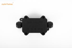 China Black IP68 Quick Connector 24A 450VAC Waterproof Junction Box 2 Pin on sale