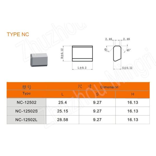 Tungsten Carbide Snow Plow Bits Hard Alloy Tool Part High Wear Resistance