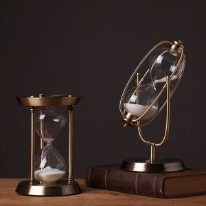 Buy cheap Desktop Decor Large Antique Brass Hourglass 15 Minute - 2 Hour Sand Hourglass product