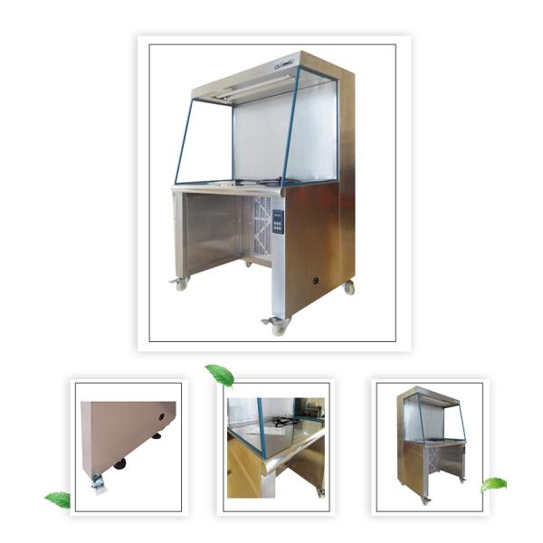 Ss 304 Stainless Steel Clean Bench Laminar Flow Hood 1.2mm Laboratory