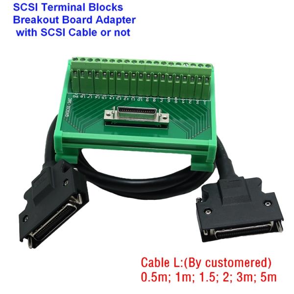 SCSI 36 Pins with SCSE cable 1m Breakout Board Breakout Board Interface Adapter Optical