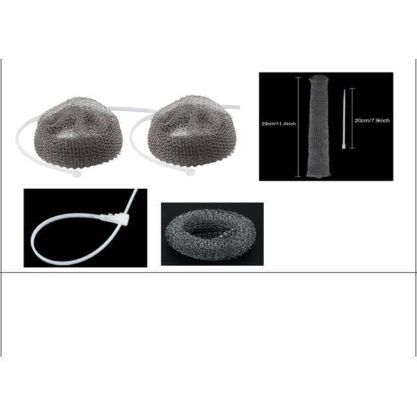 Oil Gas Separation Air Purification Filters Knitted Wire Mesh Made From Common Materials