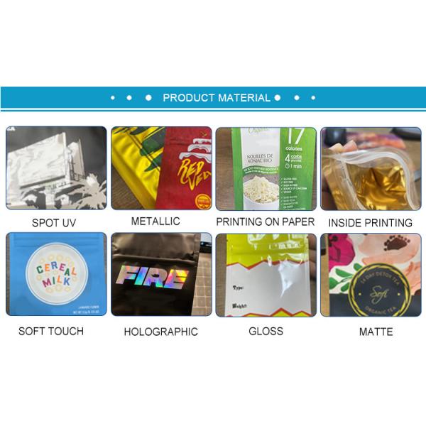 Three Side Seal Small Weed Packaging Mylar Bag Child Proof Zipper Mylar Bag