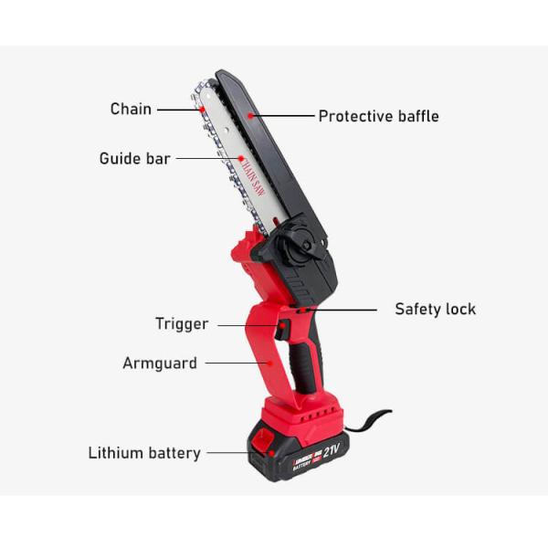 24V Rechargeable MINI Electric Wood Cutting Lithium Chainsaw Bracket Adjustable Universal Chain Saw