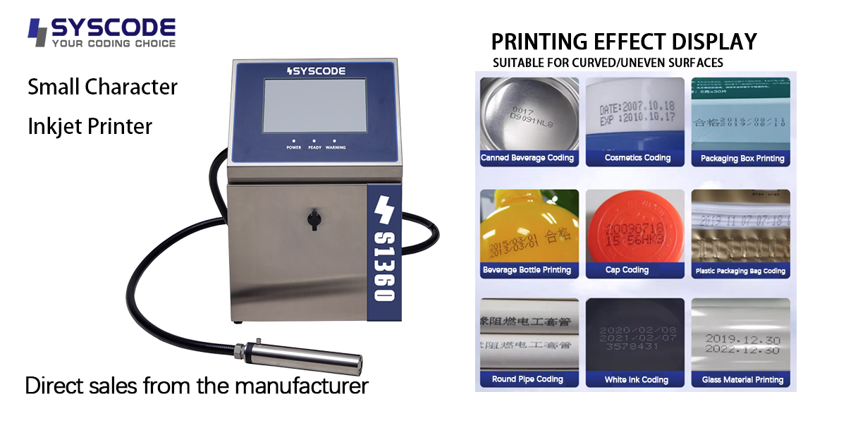 CIJ Inkjet Printer - Designed for beverage bottling lines. IP66 waterproof, anti-condensation, prints dates, batch & QR codes.