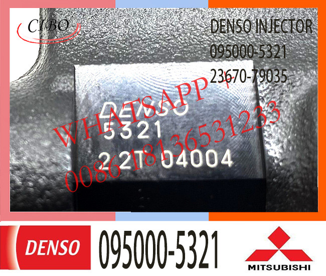 Diesel fuel injection common rail injector 095000-5321 for HINO TRUCK N04C