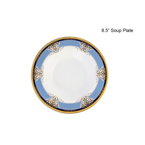 New Bone China 20 Pieces Ceramic Gold Design Decorative Customized Ceramic Dinnerware Sets
