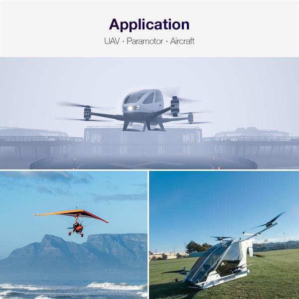 Lightweight Paramotor Brushless 15060 56kg Thrust Including Motor Controller And Propeller