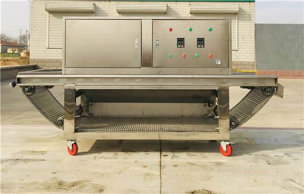 chain type garlic peeling machine, big capacity garlic peeler