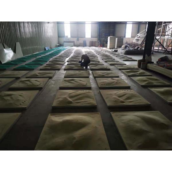Removable Rock Climbing Practice Board Wall Fiberglass For Trampoline Park