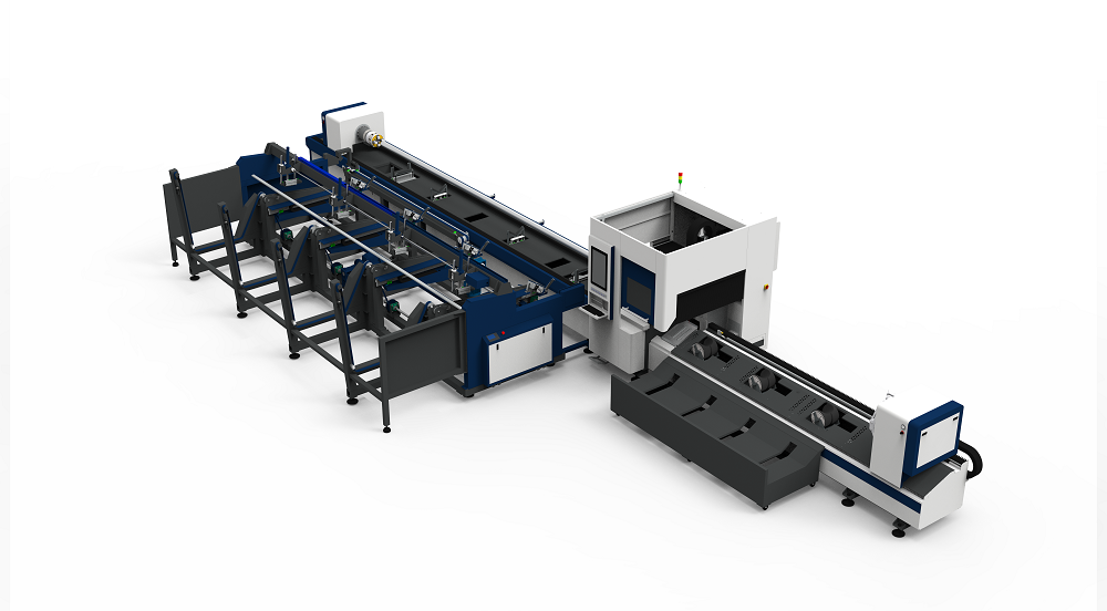 China 380V 3 Chucks Laser Steel Cutting Machine Standard Model Fully Automatic Loading on sale
