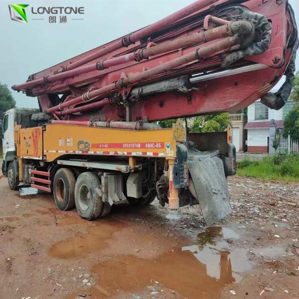 Custom Color Used Truck Concrete Pump , S Valve Putzmeister 42m Concrete Pump