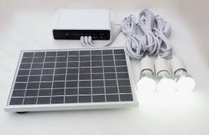 Portable Solar Powered Led Kit Solar Lighting Kit Camping Customized Size