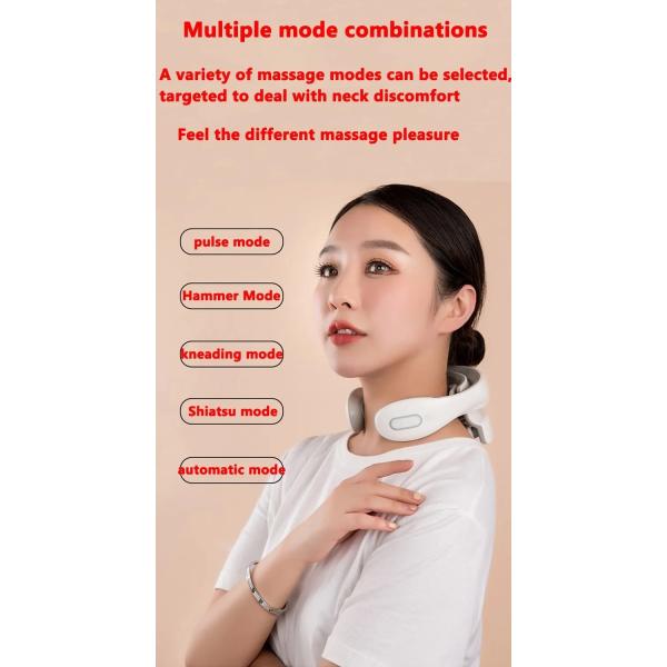 EMS Microcurrent Pulse Smart Electric Neck Massager Heating Therapy Muscle Stimulator