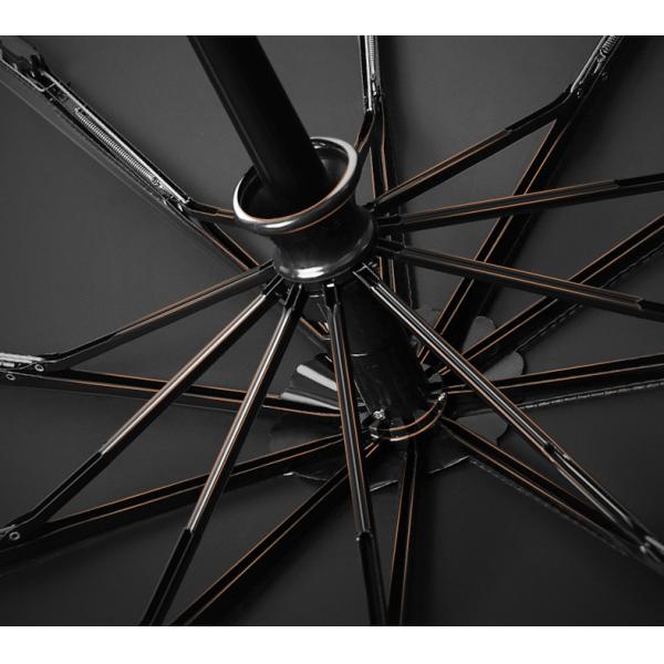 Fully Auto Open And Close Compact Portable 3 Folding Fiberglass Shaft By 8 Ribs Travel Umbrella