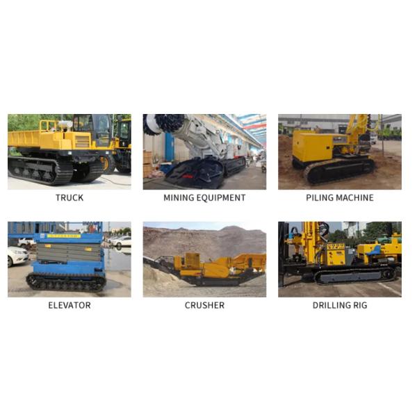 3MT Loading Capacity Alloy Steel Crawler Track Undercarriage For New Borewell Machine