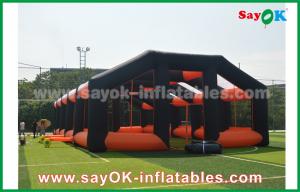 Buy cheap Inflatable House Tent 20m Orange And Black Oxford Cloth Inflatable Air Tent House For Outdoor Event product