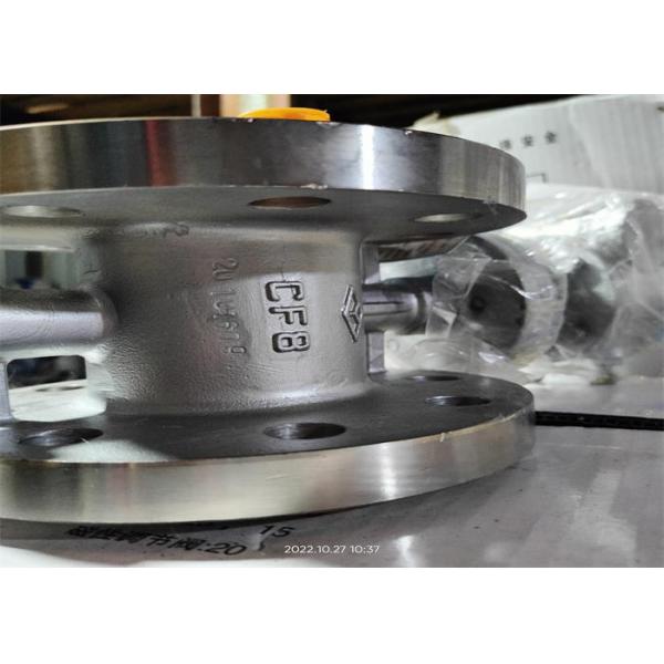 Triple Eccentric Stainless Steel Flanged Butterfly Valve Metal Seal
