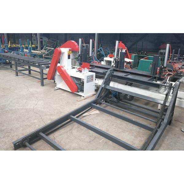 Heavy Duty Circular Twin Blades Lumber Saw Mill Auto Feeding Sawmill Machine