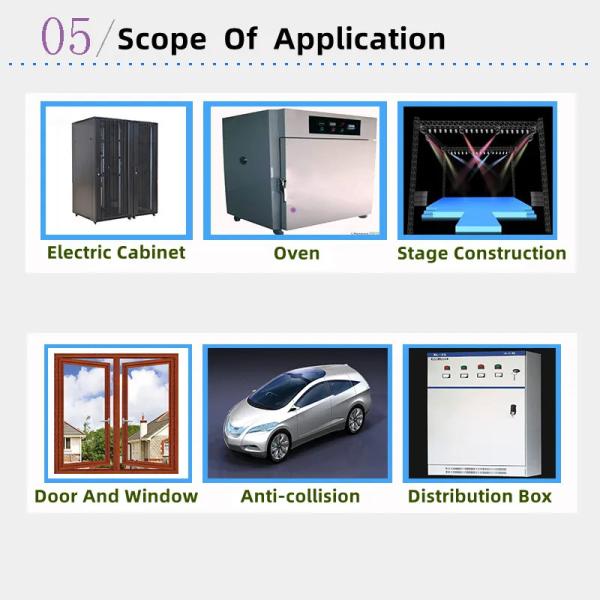 High Thermal Battery Pack Sealing Self Adhesive Rubber Silicone Seal Strip low density