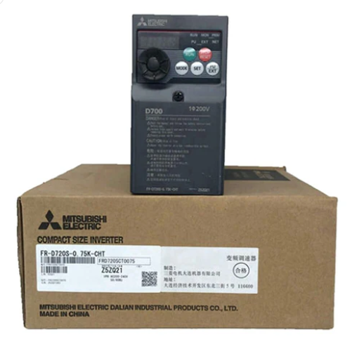 0.75kW Mitsubishi Module PLC Simple Inverter Single Phase AC 240V FR-D720S-0.75K-CHT Mitsubishi