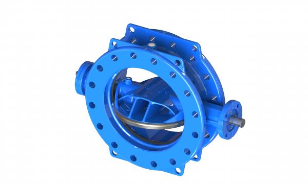 Quality PN10 PN16 PN25 Rubber Seat Double Eccentric Butterfly Valve for sale