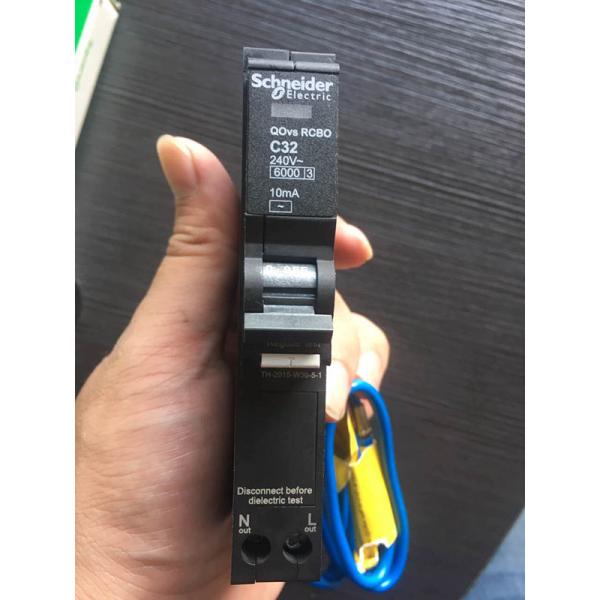 QO116C06RCBO10 1P-Ns 10mA 30mA RCBO residual current circuit breaker overload protection