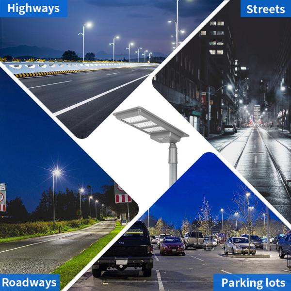 All In One Solar Powered LED Street Lights IP65 Green Energy ABS Radar Sensor 200 W 300 W 400 W