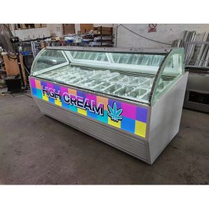 Buy cheap Electric Ice Cream Display Counters Freezer Luxury Gelato Display Freezer product