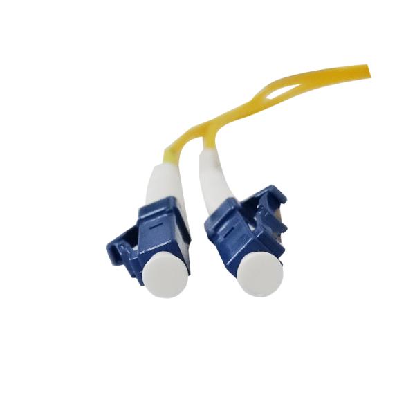 Yellow FC UPC To LC UPC Fiber Optic Patch Cord 2.0mm Single Mode Duplex