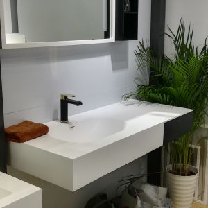 Modern Design Bathroom Sink Cabinets Soft Close Long Life Span