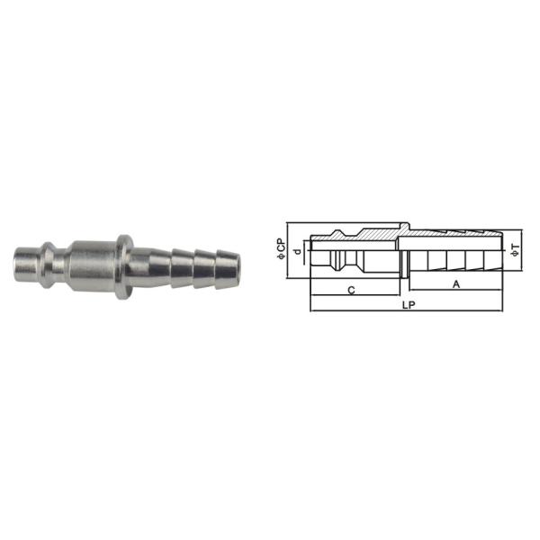Interchangeable Pneumatic Quick Connect Coupling Miniature ISO 6150B Standard