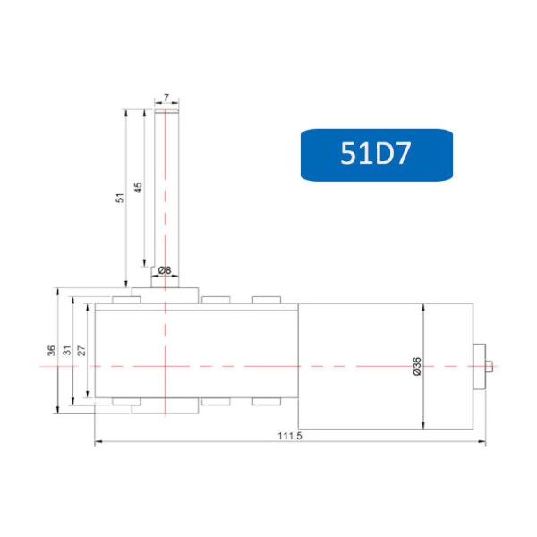 30RPM 4.55W Brushless DC Gear Motor ROHS Self Locking Worm Gear Motor