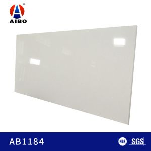 China Stainless 3000*16000MM Clear White Quartz Glass Kitchen Countertop on sale