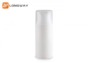 Buy cheap White PP Vacuum Airless Lotion Bottle With Cap / Press Pump Leakage Prevention product
