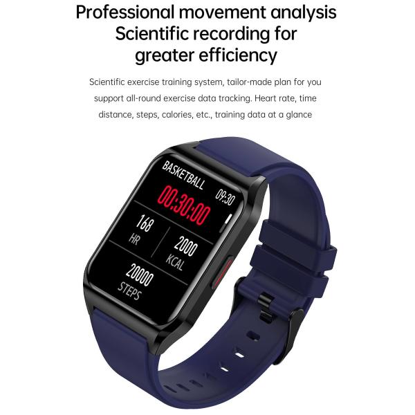 Multi Sport Modes Fitbit Smartwatch 1.69 Inch Blood Oxygen Monitoring For Health