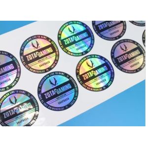 Reflective Waterproof 3D Anti Counterfeiting Stickers Gloss Laminating