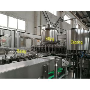 Automatic Liquid Bottle Filling Machine , Hanging - Neck Technology Water